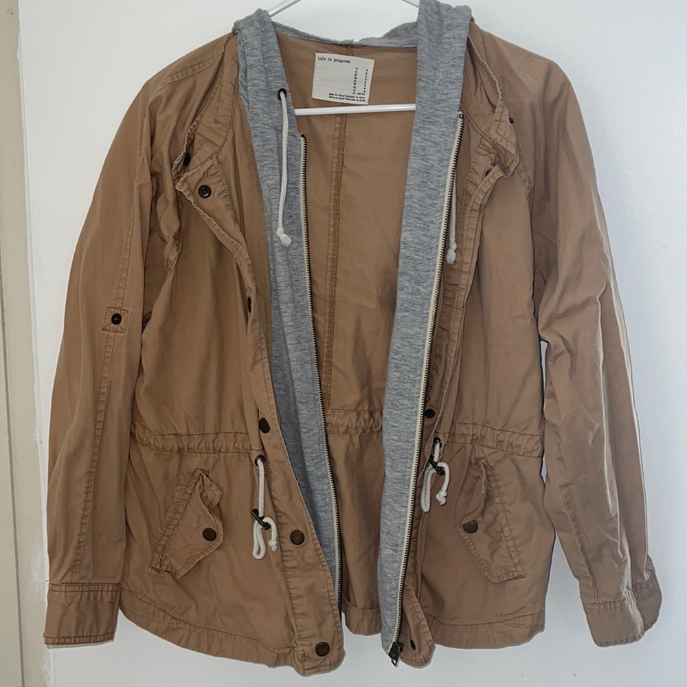 Faux layered coat